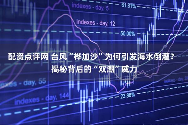 配资点评网 台风“桦加沙”为何引发海水倒灌？ 揭秘背后的“双潮”威力